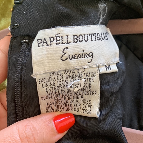 Vintage Beaded high neck top Med - Picture 6 of 10